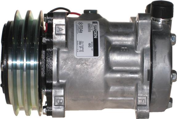 New 4643 sanden sd7h15  style compressor  w/ 2 groove clutch  1 x 14 ftgs 