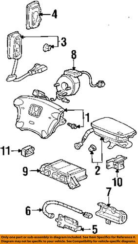 Honda oem 77960s9aa22 air bag-diagnostic unit