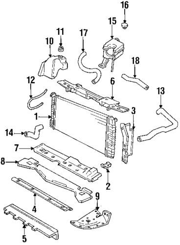 Cadillac 25679319 genuine oem factory original reservoir hose