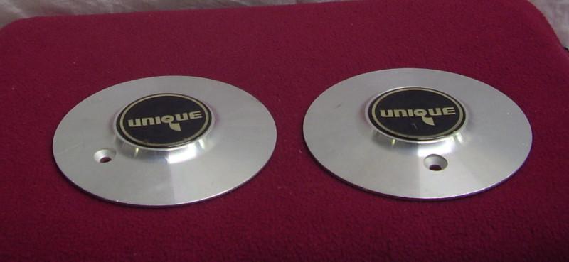 Unique wheels silver custom wheel center cap set of two