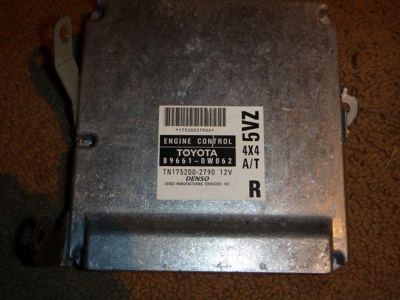 Rare $1300 1998 toyota t100 sr5 dlx ecu 89661-0w062 4x4 a/t engine computer