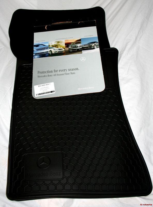 2006 + 2007 mercedes c350 rubber floor mats - real factory oem items - black