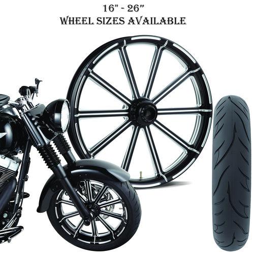 Arlen ness (10-gauge) black or chrome 16" front wheel & tire package