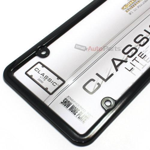 Classic plain black license plate tag frame for auto-car-truck