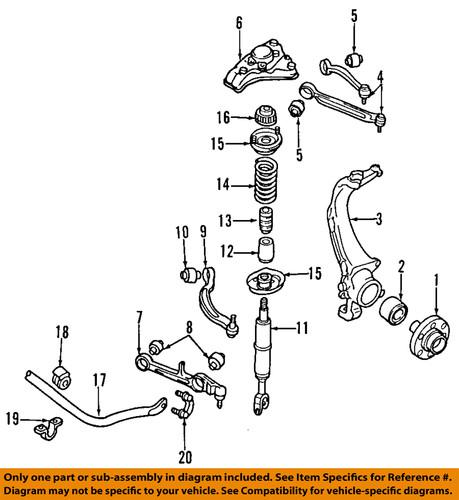 Audi oem 4z7698507 shock mount/strut cushion/mount