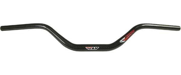 Fly racing aero tapered snowmobile mini bend handlebar, carbon