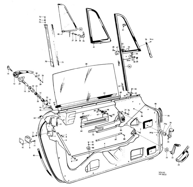 Volvo 1800 p1800 1963-68 parts id catalogue on cd