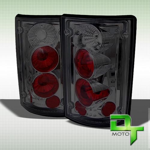 Smoked 00-06 excursion 95-06 econoline van e-series altezza tail lights lamps