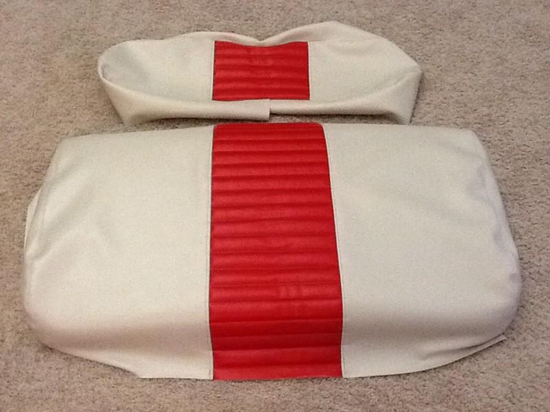 Golf cart ez go  seat cover marine vinyl staple 1 stripe seat covers