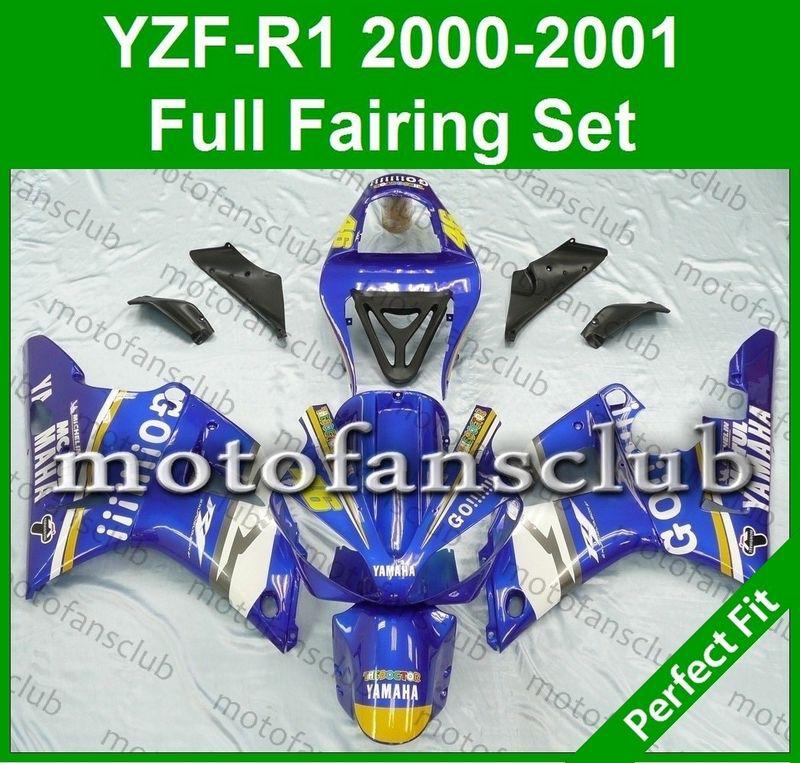 Fit yamaha yzf r1 00 01 yzfr1 2000 2001 1000 fairing bodywork plastics #04 b