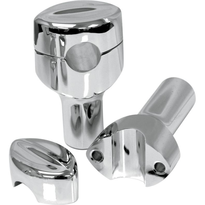 La choppers chrome 3" mohawk handlebar risers harley softail sportster bobber