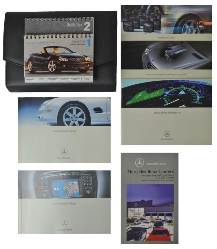 2004 mercedes benz sl class sl 500 55amg 600 owners operators manual books case