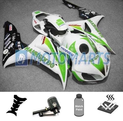 Bundle inj fairing w/ brake fluid reservoir oil pot for honda cbr1000rr 06 07 be