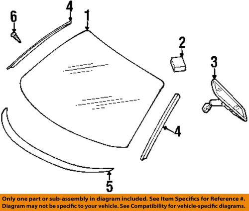 Mopar oem 4806123ab windshield-reveal molding