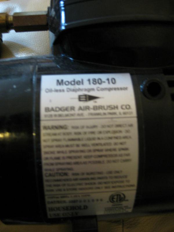 Used badger 180-10 airbrush compressor and matco pro air brush kit