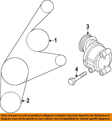 Mazda oem lf5115908b accessory drive belt/v-belt/fan belt