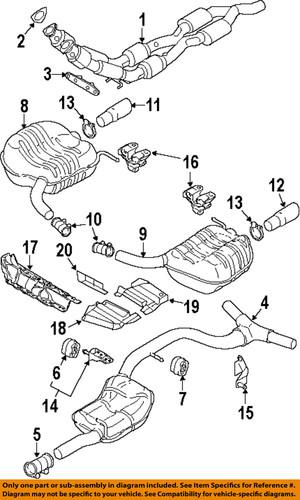 Volkswagen oem 3c0253609cg exhaust muffler