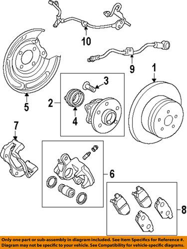 Toyota oem 4243102210 rear brake rotor/disc/disc brake rotor