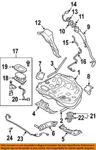 Subaru oem 42066ae150 fuel tank filler neck