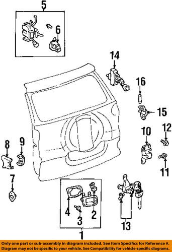 Toyota oem 6915042030 trunk/trunk part/trunk lock actuator motor