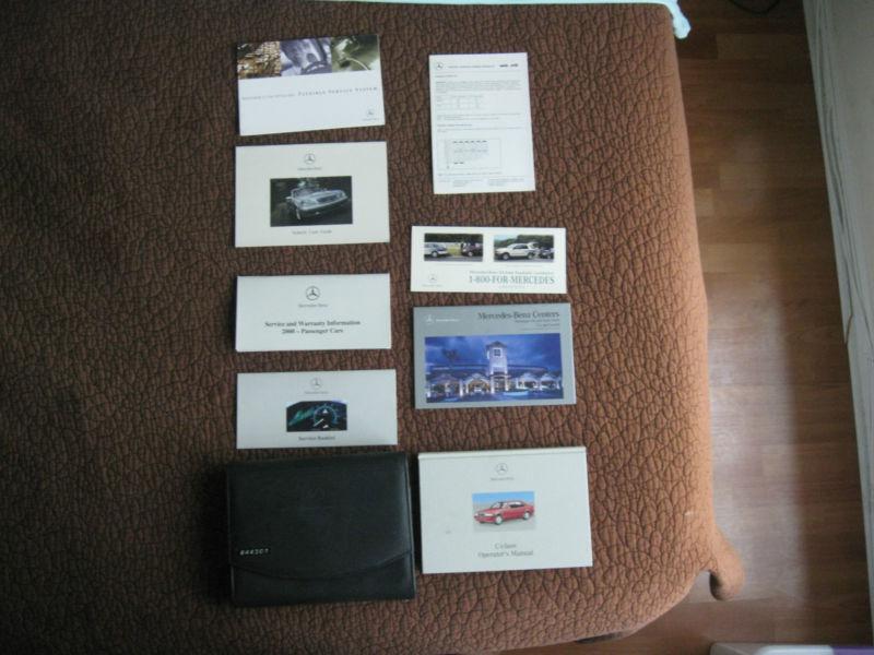 Mercedes benz 2000 c class owners manual operators manual 