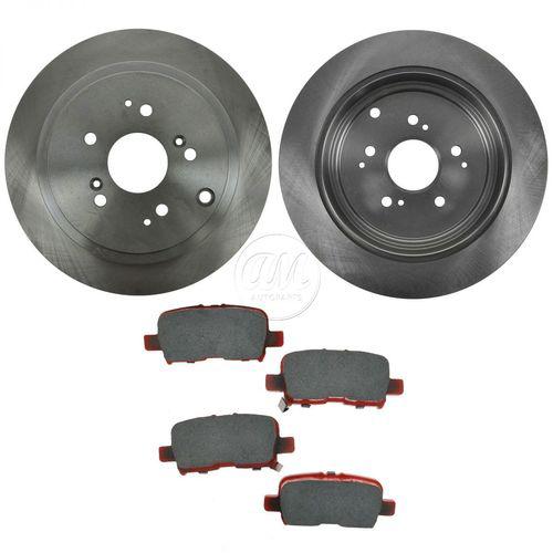 Honda pilot mdx rear disc brake pad & rotor kit set