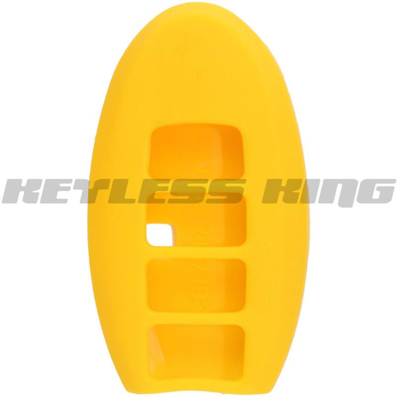 New yellow keyless remote smart key fob clicker case skin jacket cover protector