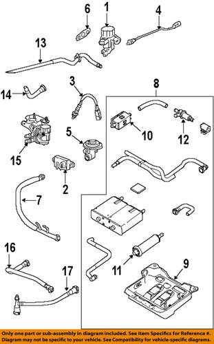 Ford oem 3w7z9d477ba emission-egr tube