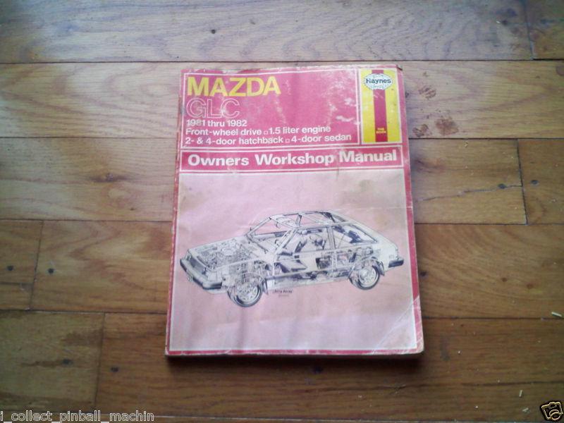 Haynes mazda glc 1981 thru 1982 front wheel drive 1.5 liter no shipping local pi