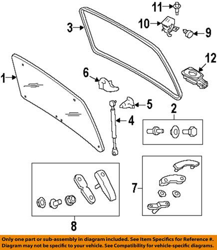 Ford oem bl8z7842084c lift gate-weatherstrip