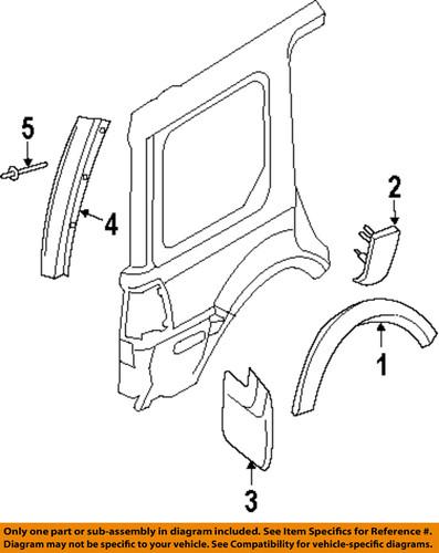 Ford oem 7l1z4029165bptm exterior-rear molding