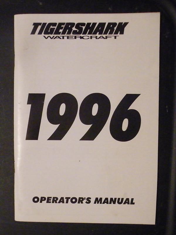 Nos tigershark arctic cat watercraft 1996 operators manual 2255-382