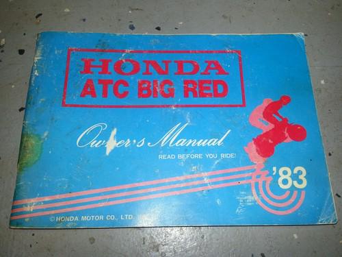 1983 honda atc 200e big red owner's manual