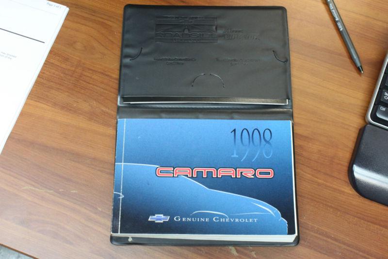 1998 camaro z28/ss owners manual w/ warranty info used oem
