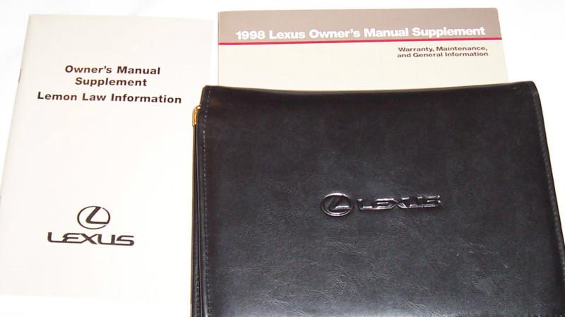 Lexus ls 400 1998 owners manuel & leather case free shipping