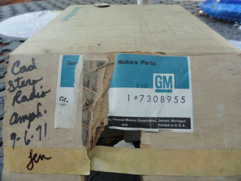 1971 cadillac radio amplifier nos gm 7308955 rare