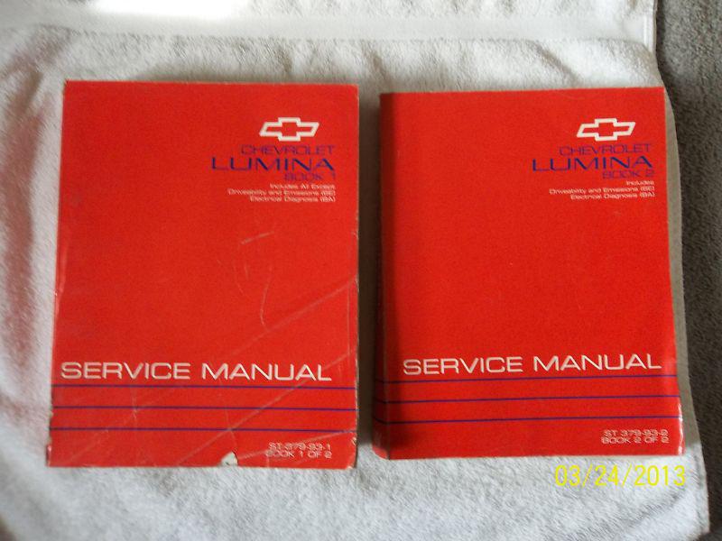 1993 chevrolet lumina sedan service shop  manual set oem