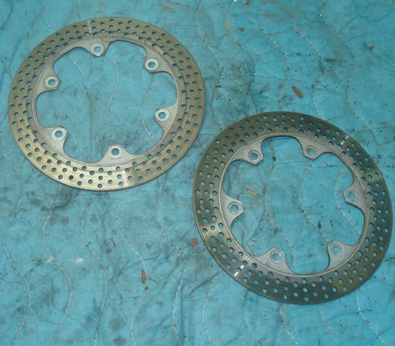 1988 hurricane cbr 600 f1 cbr600 600f1 front brake rotors left right honda 87 89