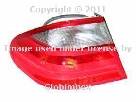 Mercedes w208 taillight assembly left outer oem new + 1 year warranty