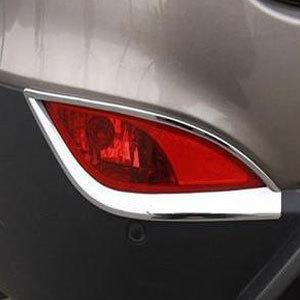 2pcs chrome rear fog light lamp cover trim fit hyundai tucson ix35 2010-2012