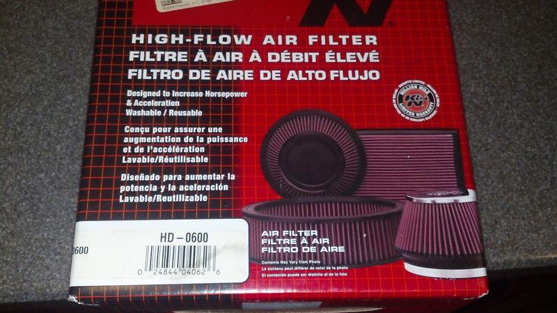 K&n hd-0600 replacement air filter for 89-98 hd screamin eagle 1340 engines