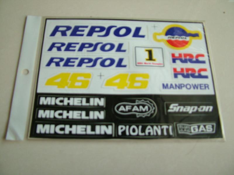 Motorcycle decal sticker label for honda  repsol hrc