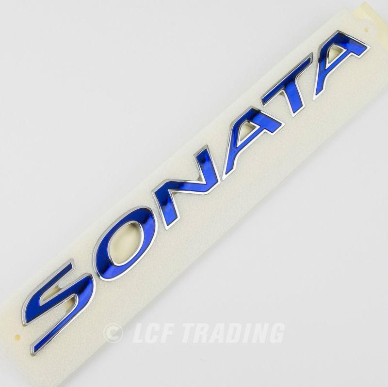 Kdm hyundai sonata yf hybrid emblem blue *genuine oem*