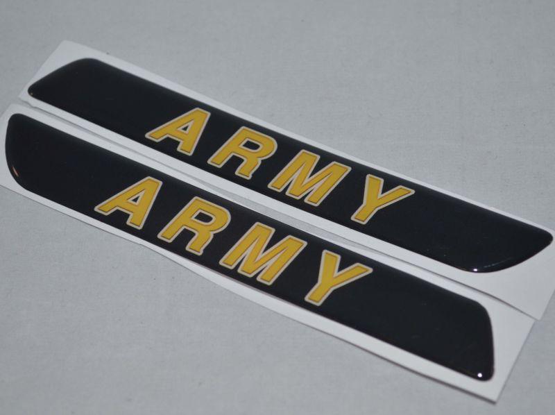 Custom "us army on charcoal" saddlebag latch reflector insert decals for harley