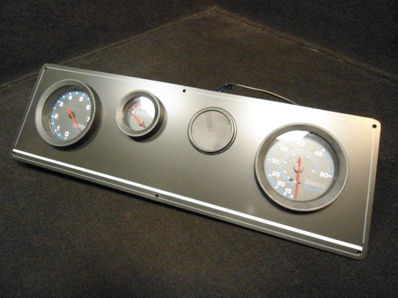 Boat panel dash tachometer, volt & speedometer 18" x 5.75" # 6