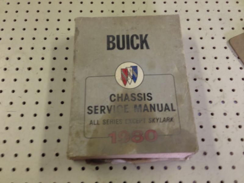  1980 buick shop / service manual factory original ! 