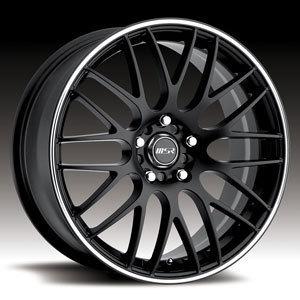 18" wheels rims msr 045 black & 225-40-18 tires tl civic corolla is250 jetta