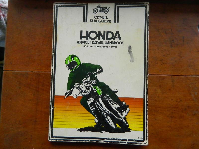 1972 clymer honda 350 and 500cc fours service manual m332 first edition used