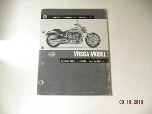 2002 harley vrsca v rrod official factory parts catalogue book # 99457-02a vrod