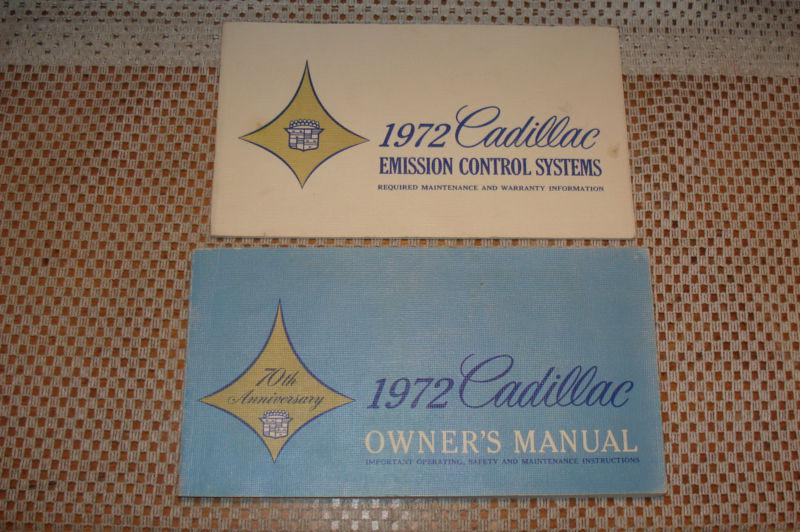 1972 cadillac owners manual set original glove box books